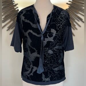 Anthropologie Tiny Burnout Velvet Top